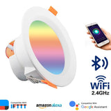 LED Smart Downlight Indoor Light Spotlight WiFi Tuya Bluetooth Control 5W 7W 9W 15W RGB AC 110-220V Ceiling Light Decoration