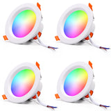 LED Smart Downlight Indoor Light Spotlight WiFi Tuya Bluetooth Control 5W 7W 9W 15W RGB AC 110-220V Ceiling Light Decoration
