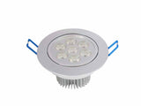 Dimmable 7W 10pcs/lot LED Ceiling Downlight 7x1w Spot Recessed LED Lamp Pure/Warm White 85-265V