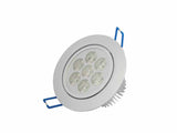 Dimmable 7W 10pcs/lot LED Ceiling Downlight 7x1w Spot Recessed LED Lamp Pure/Warm White 85-265V