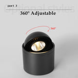 Surface Mounted LED Downlight lamp 360 Rotatable ceiling led lights 5W 7W 9W 15w cob led spot lights Ceiling Fixtures Lighting