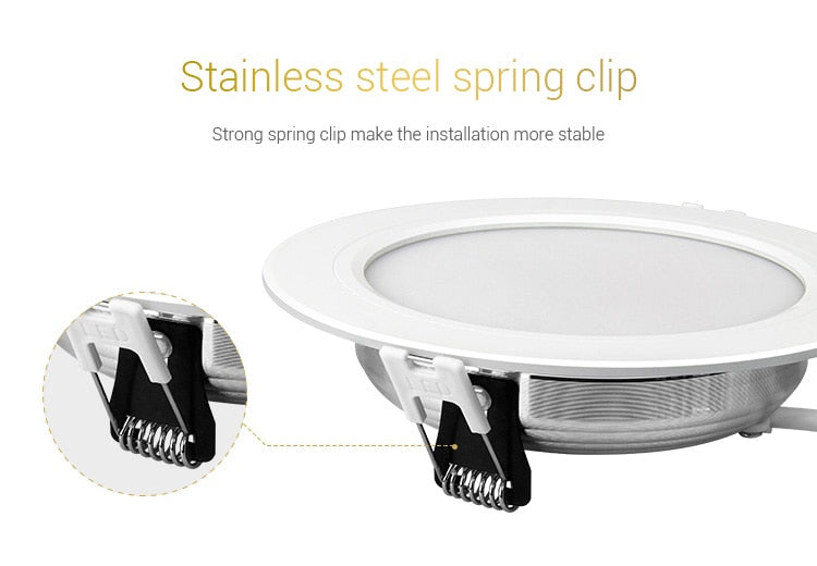 Miboxer FUT061 9W RGB+CCT LED Downlight Dimmable AC220V Recessed Downlight 2700K-6500K Support 2.4HG Remote/ WiFi APP Control