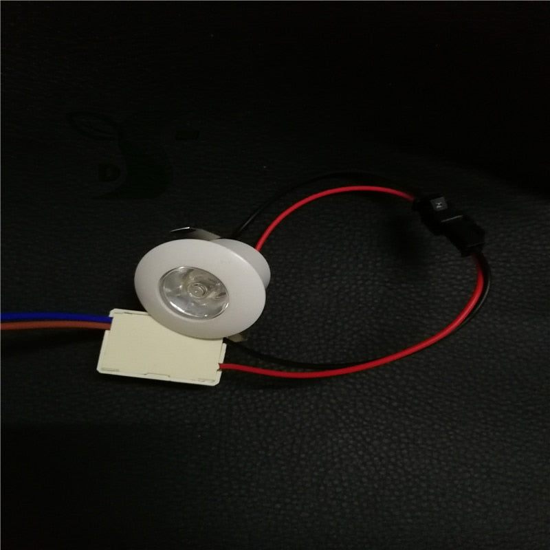 Mini downlight Led Recessed 10PCS 1W 3W Cabinet mini Spot light Include Led Driver AC85-265V 31mm*21mm free