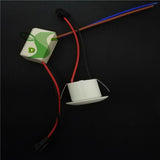 Mini downlight Led Recessed 10PCS 1W 3W Cabinet mini Spot light Include Led Driver AC85-265V 31mm*21mm free