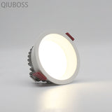 Recessed Round LED Dimmable Anti-Glare Downlight 5W/7W/9W/12W/15W Ceiling light AC85~265V Background Lamp Indoor Lighting