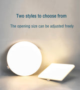 Ultra-thin Recessed Led Ceiling Lights Modern Ceiling Lamps 220V  Bedroom Kitchen Indoor Downlight  9W 18W 24W  36W Panel Light