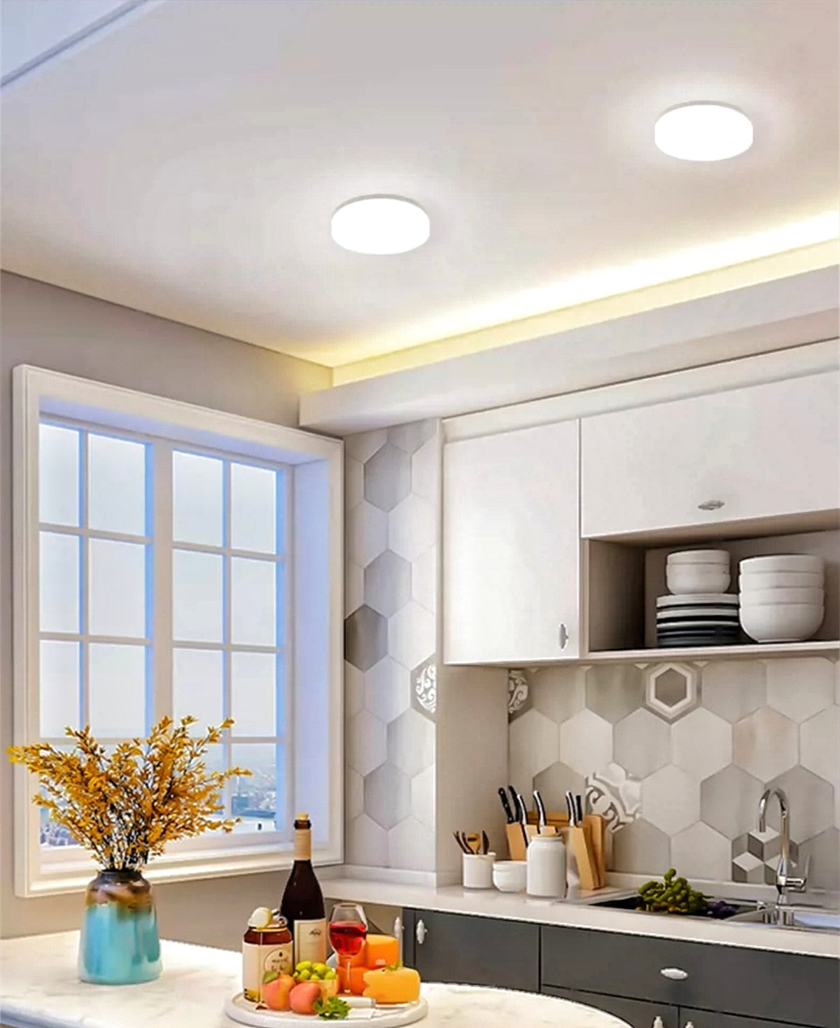 Ultra-thin Recessed Led Ceiling Lights Modern Ceiling Lamps 220V  Bedroom Kitchen Indoor Downlight  9W 18W 24W  36W Panel Light