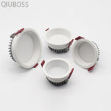 Recessed Round LED Dimmable Anti-Glare Downlight 5W/7W/9W/12W/15W Ceiling light AC85~265V Background Lamp Indoor Lighting