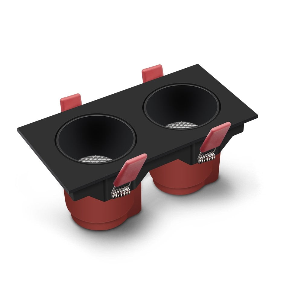 Dimmable Led Downlights 220v 110v Anti Glare Led Ceiling Lamp 30w 24w Square Recessed lamp 15W 7W LED Spot light Cold/warm white