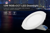 Miboxer LED Downlight 12W RGB CCT FUT066 Round AC 100V-240V Brightness Adjustable Smart LED Living Room Light Bedroom Downlight