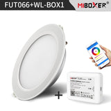 Miboxer LED Downlight 12W RGB CCT FUT066 Round AC 100V-240V Brightness Adjustable Smart LED Living Room Light Bedroom Downlight