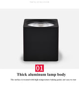 Square Round dimmable COB LED downlight 7W 9W 12W 15W 20W 25W  ceiling spotlight AC85 ~ 265V LED surface light indoor lighting