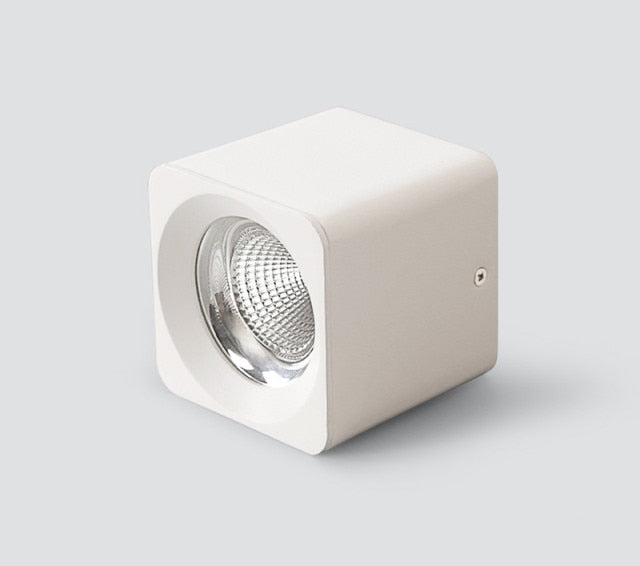 Square Round dimmable COB LED downlight 7W 9W 12W 15W 20W 25W  ceiling spotlight AC85 ~ 265V LED surface light indoor lighting