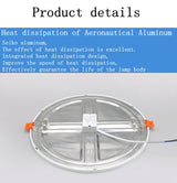 LED ultra-thin dimmable embedded downlight 6w/8w/15w/20w round AC85-265v