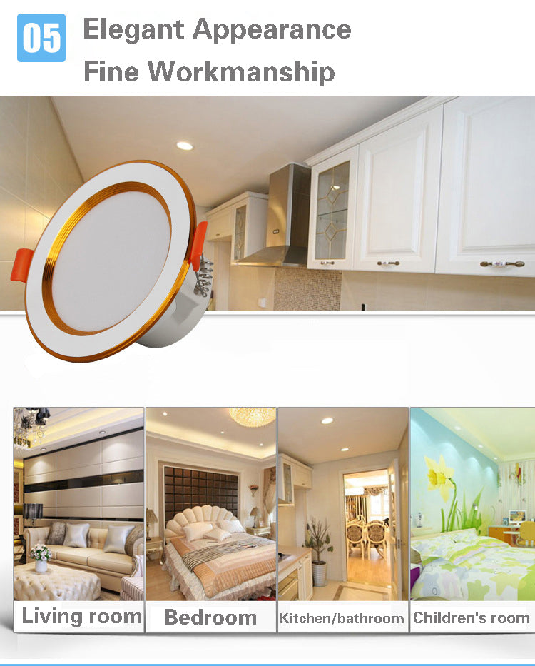 LED Downlight Recessed Indoor Led Ceiling Lamp 5W/7W Indoor Lighting AC110/220V Dimmable Ceiling Spot Light For Bedroom Kitchen