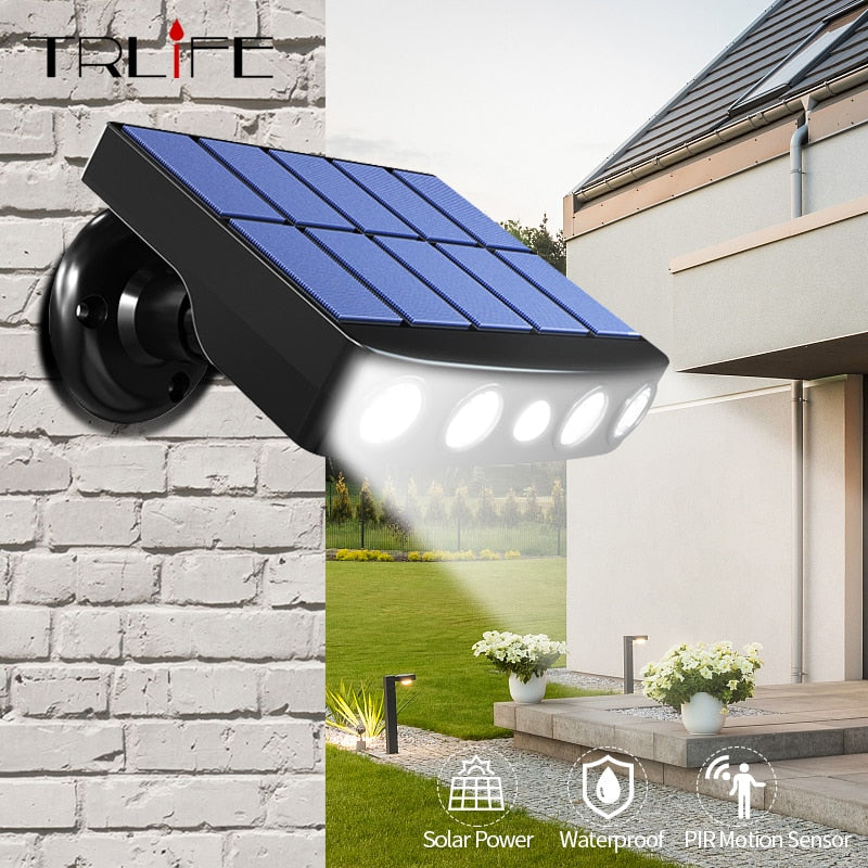 Powerful Solar Light Outdoor Motion Sensor Waterproof Garden 100W LED Solar Lamp Spotlight For Garden Path Street Led Wall Light