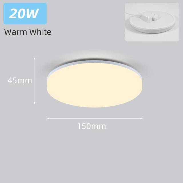 Ultra Thin Led Ceiling Lamp 220V Ceiling Lights 15W 20W 30W 50W Surface Mount Panel Lights Lighting For Living Room Bedroom