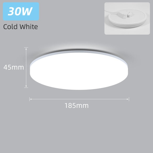 Ultra Thin Led Ceiling Lamp 220V Ceiling Lights 15W 20W 30W 50W Surface Mount Panel Lights Lighting For Living Room Bedroom
