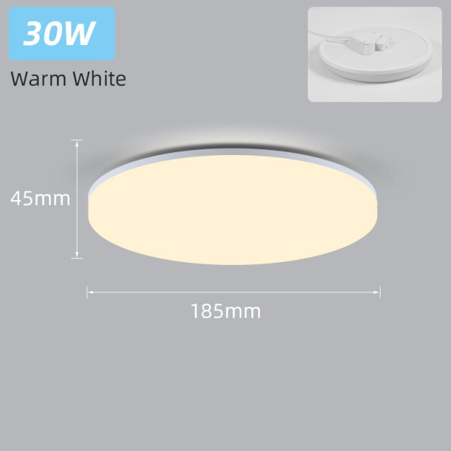 Ultra Thin Led Ceiling Lamp 220V Ceiling Lights 15W 20W 30W 50W Surface Mount Panel Lights Lighting For Living Room Bedroom
