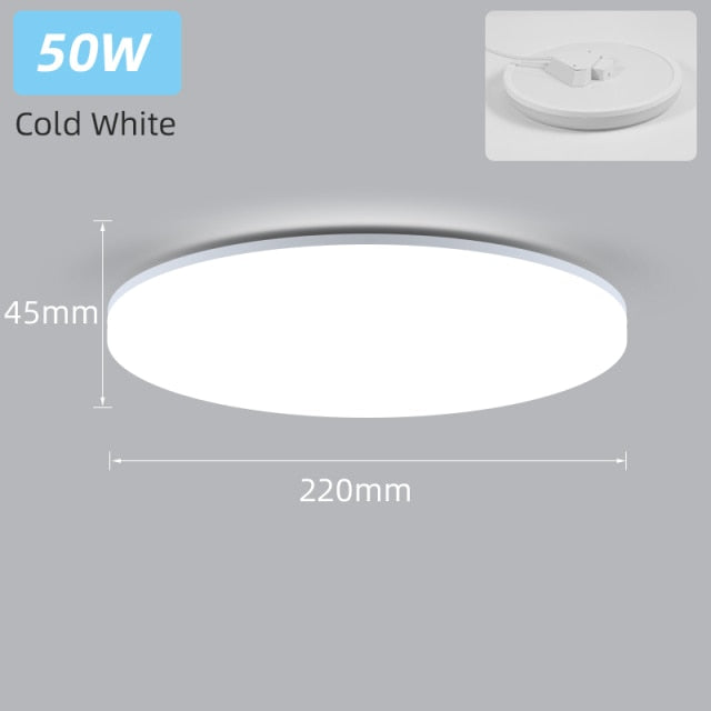 Ultra Thin Led Ceiling Lamp 220V Ceiling Lights 15W 20W 30W 50W Surface Mount Panel Lights Lighting For Living Room Bedroom