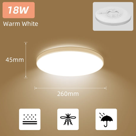 Ultra Thin Led Ceiling Lamp 220V Ceiling Lights 15W 20W 30W 50W Surface Mount Panel Lights Lighting For Living Room Bedroom