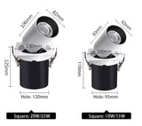 QIUBOSS Recessed LED Downlights 220V for Living Room Dimmable Led Spotlights COB Ceiling Lamps 10W 20W LIghting Light for Indoor