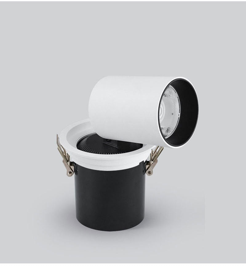 QIUBOSS Recessed LED Downlights 220V for Living Room Dimmable Led Spotlights COB Ceiling Lamps 10W 20W LIghting Light for Indoor