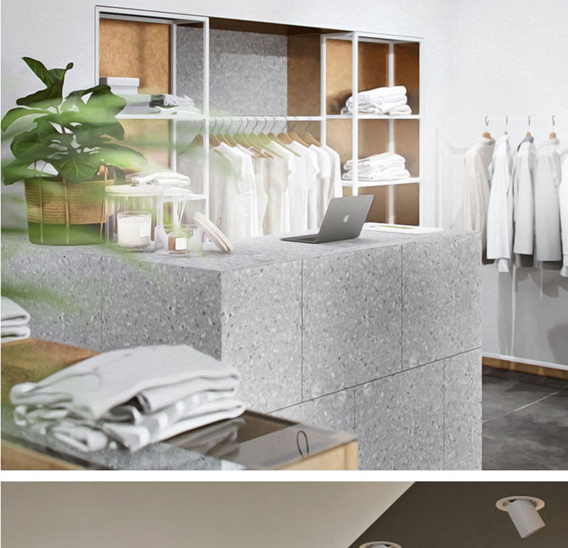 QIUBOSS Recessed LED Downlights 220V for Living Room Dimmable Led Spotlights COB Ceiling Lamps 10W 20W LIghting Light for Indoor