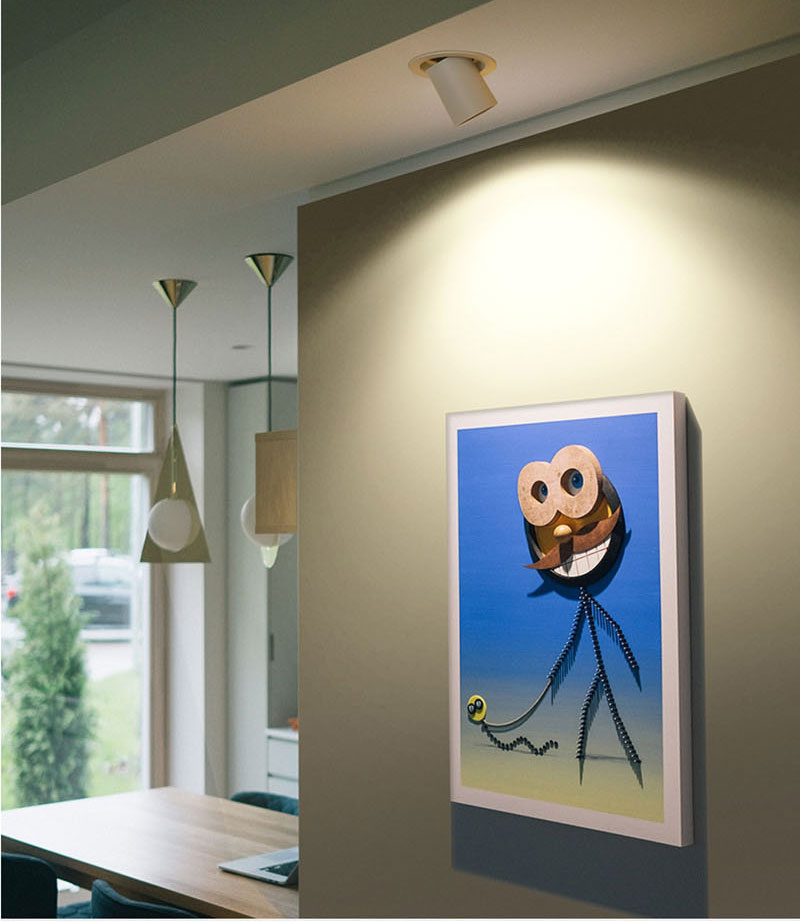 QIUBOSS Recessed LED Downlights 220V for Living Room Dimmable Led Spotlights COB Ceiling Lamps 10W 20W LIghting Light for Indoor