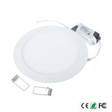 20pcs Ultra Bright 3W 6W 9W 12W 15W 25W Led Ceiling Recessed Downlight Round Panel light 1800Lm Led Panel Bulb Lamp Light