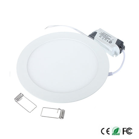 20pcs Ultra Bright 3W 6W 9W 12W 15W 25W Led Ceiling Recessed Downlight Round Panel light 1800Lm Led Panel Bulb Lamp Light