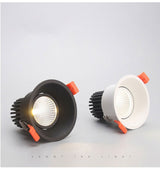 QIUBOSS Dimmable LED Downlights 220V for Living Room Recessed LED Spotlights 7W 15W COB Ceiling Lights Lamp for Bedroom Kitchen