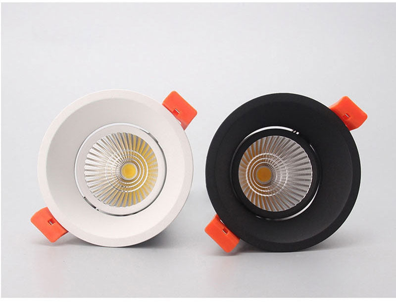 QIUBOSS Dimmable LED Downlights 220V for Living Room Recessed LED Spotlights 7W 15W COB Ceiling Lights Lamp for Bedroom Kitchen