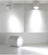 360 Degree Rotatable 90 Degree Folding Surface Mounted Downlight Dimmable 7W 10W 12W 15W Angle Adjust Ceiling Light Home Bedroom