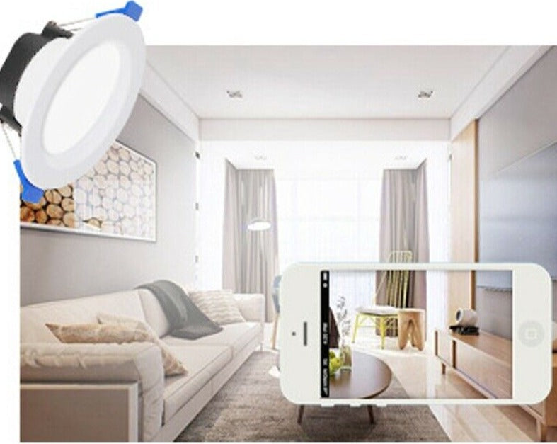 85-265V 7W 3 Color Dimmable Round Led Recessed Ceiling Panel Light Led Down Light Downlight Fixture Lamp Ceiling Lamp