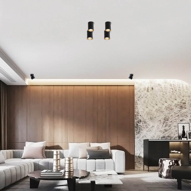 Surface Mounted Ceiling Light 12W 18W 24W Dimmable Downlight Warm Natural Cold White AC85-265V Indoor Home Lighting