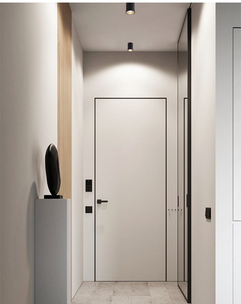 Surface Mounted Ceiling Light 12W 18W 24W Dimmable Downlight Warm Natural Cold White AC85-265V Indoor Home Lighting