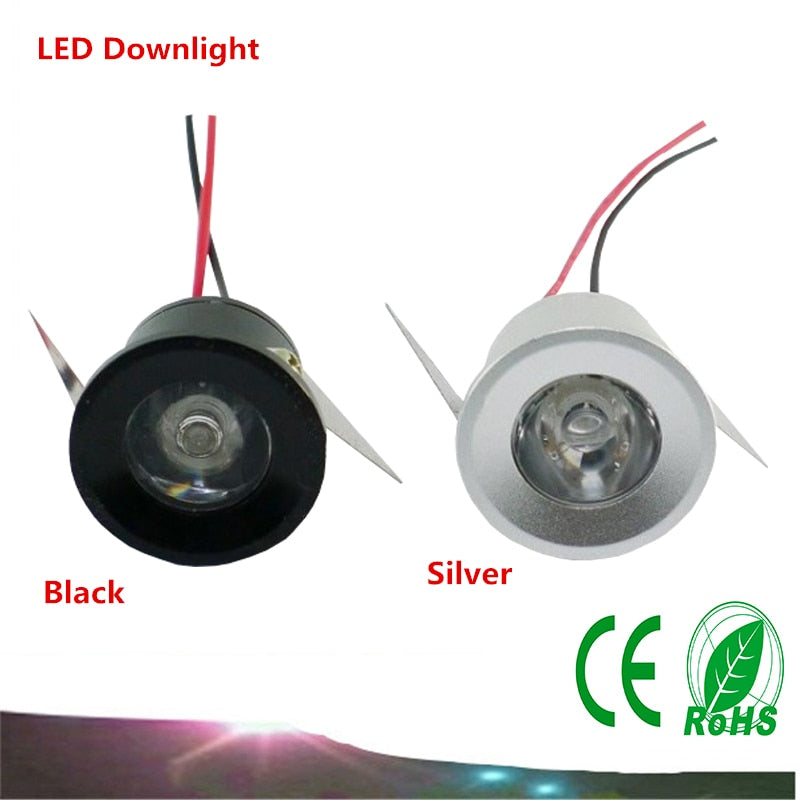 High quality LED downlight 1W 3W 10PCS LED light AC85-265V LED Bulb lamp Warm white / White