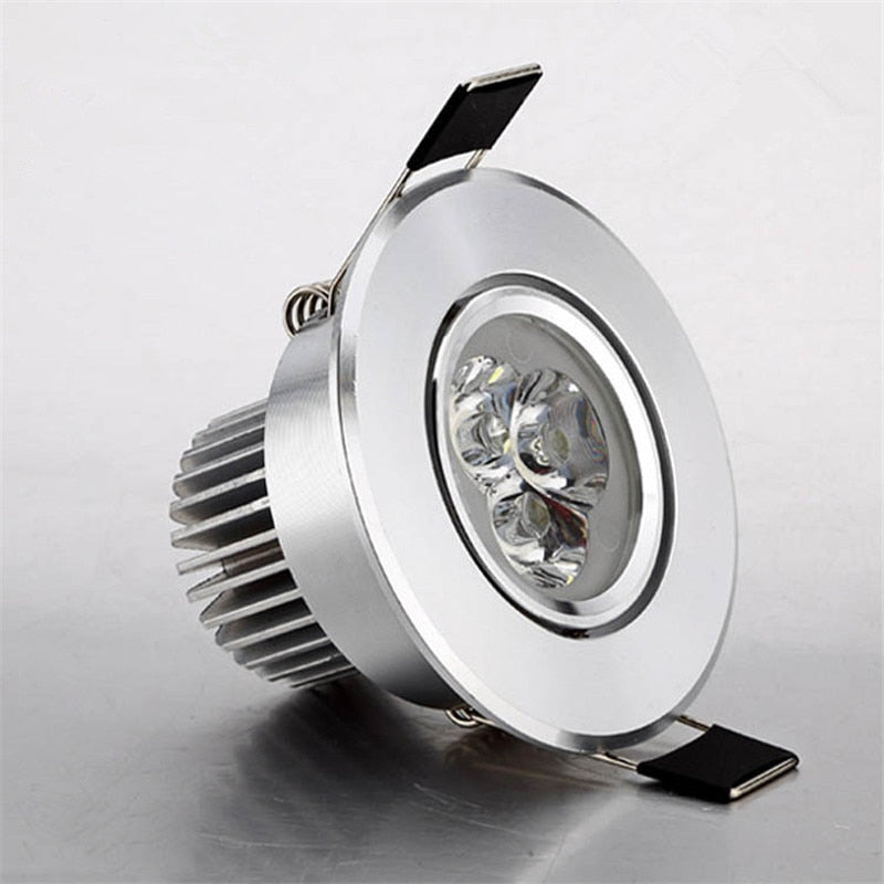 Led Downlight 300lm 10pcs/lot 3W LED Recessed Lamp Hole Size 55-65mm 65-75mm Aluminum 110V/220V for home illumination