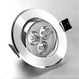 Led Downlight 300lm 10pcs/lot 3W LED Recessed Lamp Hole Size 55-65mm 65-75mm Aluminum 110V/220V for home illumination