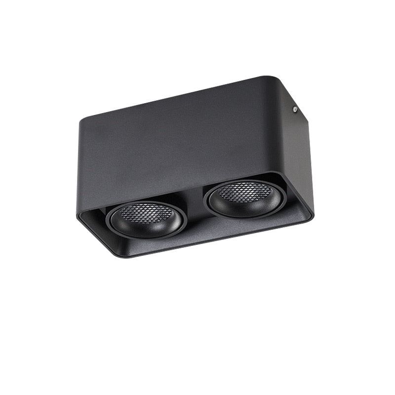 Square Surface Mounted LED COB Downlight White 7W 21W 24W 36W Dimmable 110V 220V Rotatable Ceiling Spotlight For Indoor Lighting