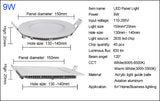 LED Panel Light Led Lights LED Downlight Panel Light Round/Square 3W 6W 9W 12W 15W 18W 24W Recessed