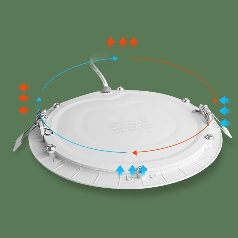 QIUBOSS Recessed LED Downlights 220V for Living Room Ultra-thin LED Wall Lights 7W 15W Ceiling Lamp for the Kitchen Bedroom Hall