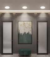 QIUBOSS Recessed LED Downlights 220V for Living Room Ultra-thin LED Wall Lights 7W 15W Ceiling Lamp for the Kitchen Bedroom Hall