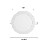QIUBOSS Recessed LED Downlights 220V for Living Room Ultra-thin LED Wall Lights 7W 15W Ceiling Lamp for the Kitchen Bedroom Hall