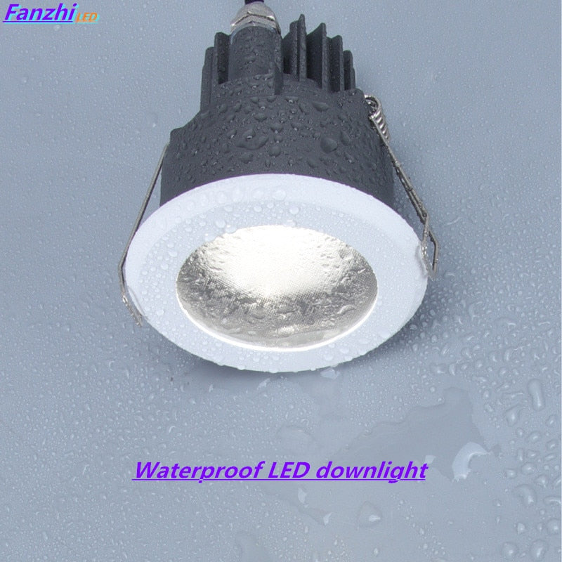 Waterproof LED spotlight 8W 12W embedded bathroom anti-fog downlight IP65 kitchen shower room hotel shower room spotlight