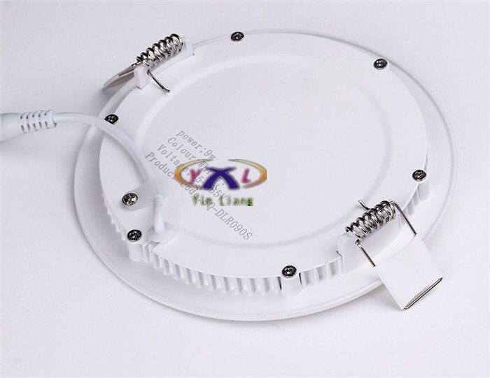 Hot Ultra Thin Design LED Surface Ceiling Recessed Grid Downlight / Round Panel Light Aluminum Shell 3W 4W 6W 12W 15W Warm White