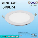 Hot Ultra Thin Design LED Surface Ceiling Recessed Grid Downlight / Round Panel Light Aluminum Shell 3W 4W 6W 12W 15W Warm White
