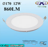 Hot Ultra Thin Design LED Surface Ceiling Recessed Grid Downlight / Round Panel Light Aluminum Shell 3W 4W 6W 12W 15W Warm White