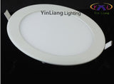 Hot Ultra Thin Design LED Surface Ceiling Recessed Grid Downlight / Round Panel Light Aluminum Shell 3W 4W 6W 12W 15W Warm White